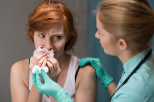 Headache And Nose Bleed Adults Experience